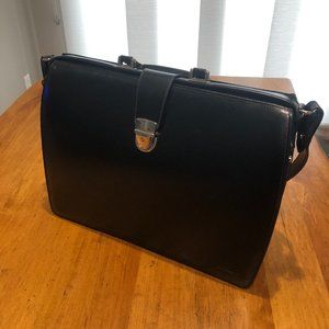 Jack Georges Black Briefcase